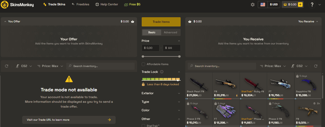 Como Funcionam as Trocas de Skins