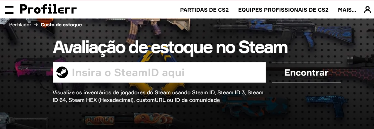 sites para avaliação de skins